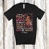 MacnyStore - Personalized Custom Name A May Girl Once In A Lifetime; Lovely Birthday Zodiac Woman Afro T-Shirt