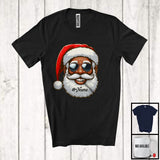 MacnyStore - Personalized Custom Name African Man Face Santa; Lovely Christmas Pajama; Afro African Family T-Shirt