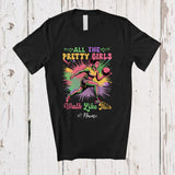 MacnyStore - Personalized Custom Name All The Pretty Girls Walk Like This; Colorful Bowling Player Team T-Shirt