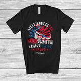 MacnyStore - Personalized Custom Name Amerisaurus Rex Red White Rawr; Proud 4th Of July US T-Rex; Patriotic T-Shirt