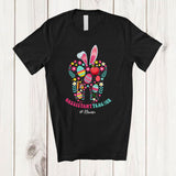 MacnyStore - Personalized Custom Name Assistant Teacher; Fantastic Easter Egg Shape Bunny; Jobs Family T-Shirt