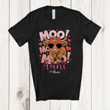 MacnyStore - Personalized Custom Name Aunt; Lovely Mother's Day Cattle Cow Sunglasses; Farm Farmer T-Shirt