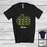 MacnyStore - Personalized Custom Name Autumn Tennis Pumpkin Shape; Amazing Thanksgiving Halloween T-Shirt