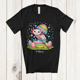 MacnyStore - Personalized Custom Name Axolotl In Broken Easter Egg; Lovely Easter Egg Hunting; Family T-Shirt