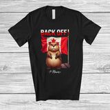 MacnyStore - Personalized Custom Name Back Off; Lovely Custom Name Strong Beaver Canadian Lover T-Shirt