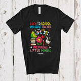 MacnyStore - Personalized Custom Name Back To School 2nd Grade Teacher Inspiring Minds; Lovely Flower Garden T-Shirt
