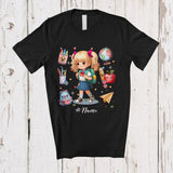 MacnyStore - Personalized Custom Name Back To School Students Girls; Adorable First Day of School Tools T-Shirt