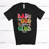 MacnyStore - Personalized Custom Name Bad Ass Godmothers Club; Proud Mother's Day Flower Rock Hand Sign T-Shirt