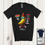 MacnyStore - Personalized Custom Name Banana Playing Disc Golf, Lovely Fruit Vegan Disc Golf Sport Player T-Shirt