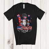 MacnyStore - Personalized Custom Name Bartender Squad; Proud 4th Of July Three Bartender Tools; Patriotic T-Shirt