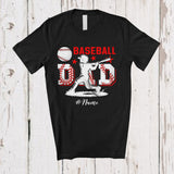 MacnyStore - Personalized Custom Name Baseball Dad; Amazing Father's Day Simple Dad Player; Family T-Shirt