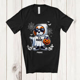 MacnyStore - Personalized Custom Name Beagle Boo Ghost Cosplay; Lovely Halloween Beagle Sunglasses; Family T-Shirt