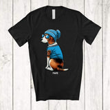 MacnyStore - Personalized Custom Name Beagle I Love Dad; Lovely Father's Day Beagle Tattooed on Hand T-Shirt