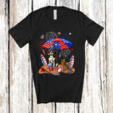 MacnyStore - Personalized Custom Name Beagle Relax Wait For 4th of July; Lovely US Flag Patriotic T-Shirt
