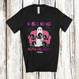 MacnyStore - Personalized Custom Name Beagles Because People Creepy; Lovely Halloween Ghost Boo Owner T-Shirt