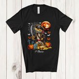 MacnyStore - Personalized Custom Name Bearded Dragon Pirate; Lovely Halloween Wild Animal Pumpkin T-Shirt