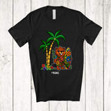 MacnyStore - Personalized Custom Name Beaver Surfer; Joyful Summer Vacation Hawaiian Surfing Lover T-Shirt