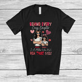 MacnyStore - Personalized Custom Name Behind Every Crazy Daughter Is Mother; Lovely Mother's Day Hearts T-Shirt