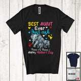 MacnyStore - Personalized Custom Name Best Aunt Ever Just Ask, Adorable Mother's Day Elephant, Family T-Shirt
