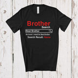 MacnyStore - Personalized Custom Name Best Brother Found; Awesome Father's Day Search Tools Brother; Family T-Shirt
