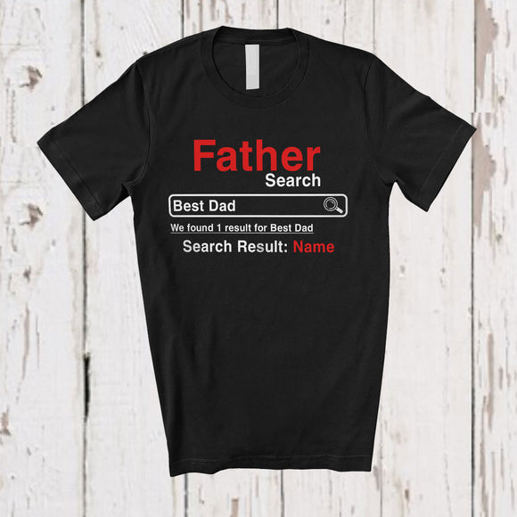 MacnyStore - Personalized Custom Name Best Dad Found; Awesome Father's Day Search Tools Dad; Family T-Shirt
