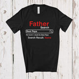MacnyStore - Personalized Custom Name Best Papa Found; Awesome Father's Day Search Tools Daddy; Family T-Shirt