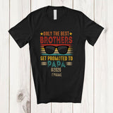 MacnyStore - Personalized Custom Name Best Sisters Promoted To Papa 2026; Happy Father's Day Vintage T-Shirt