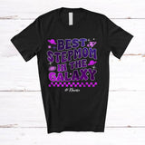 MacnyStore - Personalized Custom Name Best Stepmom Galaxy; Joyful Birthday Mother's Day Stepmom Space; Family T-Shirt