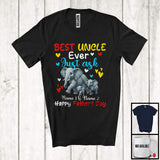 MacnyStore - Personalized Custom Name Best Uncle Ever Just Ask, Adorable Father's Day Elephant, Family T-Shirt