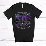 MacnyStore - Personalized Custom Name Best Uncle Galaxy; Joyful Birthday Father's Day Uncle Space; Family T-Shirt