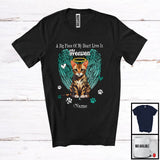 MacnyStore - Personalized Custom Name Big Piece Of Heart In Heaven, Lovely Memories Bengal Cat Lover T-Shirt