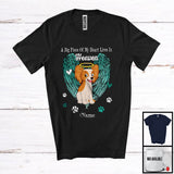 MacnyStore - Personalized Custom Name Big Piece Of Heart In Heaven, Lovely Memories Papillon Lover T-Shirt