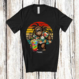 MacnyStore - Personalized Custom Name Bigfoot Drinking Cocktail; Joyful Summer Vacation Bigfoot Hawaiian T-Shirt