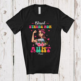 MacnyStore - Personalized Custom Name Blessed Strong Mom Aunt; Joyful Mother's Day Flowers Floral; Family T-Shirt