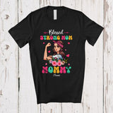 MacnyStore - Personalized Custom Name Blessed Strong Mom Mommy; Joyful Mother's Day Flowers Floral; Family T-Shirt