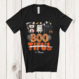 MacnyStore - Personalized Custom Name Boo But Not Beautiful; Humorous Halloween Three Teeth Dental; Dentist T-Shirt