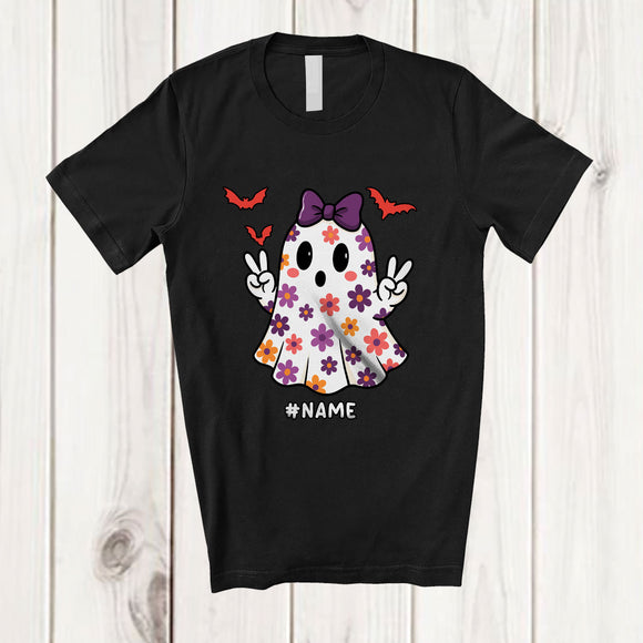 MacnyStore - Personalized Custom Name Boo Ghost Cousin Girl; Lovely Halloween Costume Boo Cosplay T-Shirt