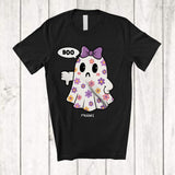 MacnyStore - Personalized Custom Name Boo Ghost Dislike; Lovely Halloween Disapproval; Girls Family T-Shirt