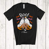 MacnyStore - Personalized Custom Name Boo; Humorous Halloween Cosplay Couple Men Boo Ghost Pumpkin T-Shirt