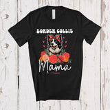 MacnyStore - Personalized Custom Name Border Collie Mama; Adorable Mother's Day Flowers Bandana; Family T-Shirt