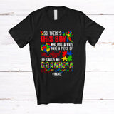 MacnyStore - Personalized Custom Name Boy Have A Piece Of My Heart Grandma; Joyful Mother's Day Autism Puzzle T-Shirt