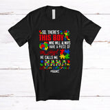 MacnyStore - Personalized Custom Name Boy Have A Piece Of My Heart Nana; Joyful Mother's Day Autism Puzzle T-Shirt