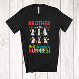 MacnyStore - Personalized Custom Name Brother Of The Most Awesome Bunnies; Lovely Easter Bunny Family T-Shirt