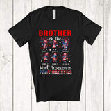 MacnyStore - Personalized Custom Name Brother Of The Most Awesome Firecrackers; Lovely 4th Of July Fireworks T-Shirt