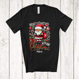 MacnyStore - Personalized Custom Name Bruh Christmas; Adorable X-mas Snowing Ornament Santa T-Shirt