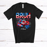 MacnyStore - Personalized Custom Name Bruh; Awesome 4th of July Game Controller; Gamer Patriotic T-Shirt