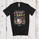 MacnyStore - Personalized Custom Name Can't Buy Happiness But Can Buy A Rat; Lovely Floral Animal T-Shirt