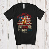 MacnyStore - Personalized Custom Name Can't Spell Sausage Without USA; Joyful 4th Of July Dabbing Vintage T-Shirt