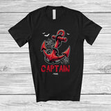 MacnyStore - Personalized Custom Name Captain; Awesome Halloween Costume Anchor Cosplay; Family T-Shirt