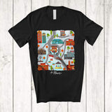 MacnyStore - Personalized Custom Name Cars Road City; Fantastic Father's Day Road Car Race Track; Family T-Shirt